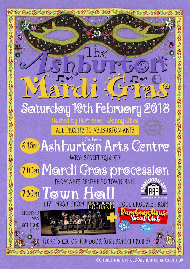 Ashburton Mardi Gras 2018 Poster 