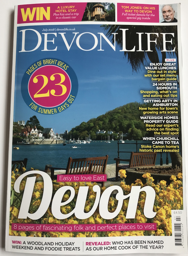 Devon Life July 2018 Cover Featuring Ashburton Arts