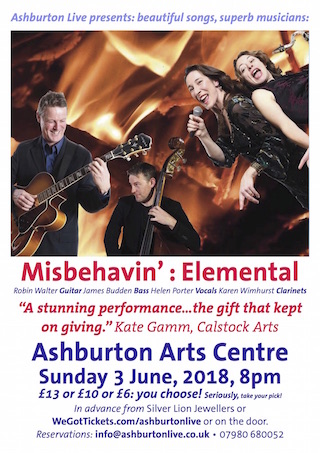 Misbehavin'Live at Ashburton Arts Centre 3 June 2018