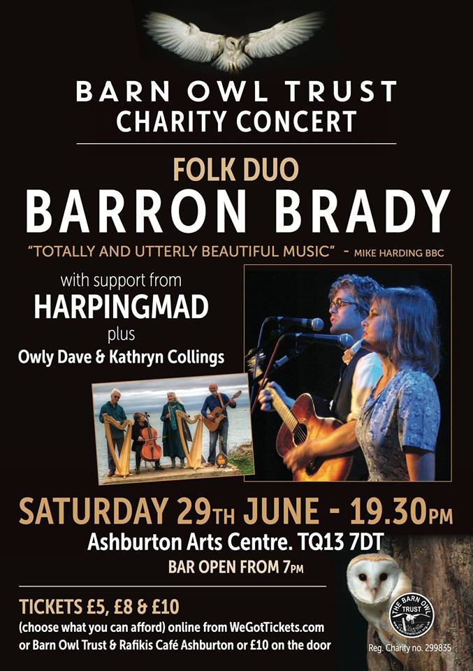 Barron Brady plus support - Barn Owl Trust Charity Concert