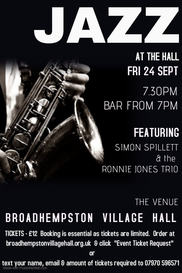 Simon Spillett at Broadhempston Village Hall