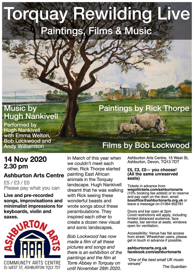Torquay Rewilding Live: Paintings, Films, Music (Now on Sat 12 December)
