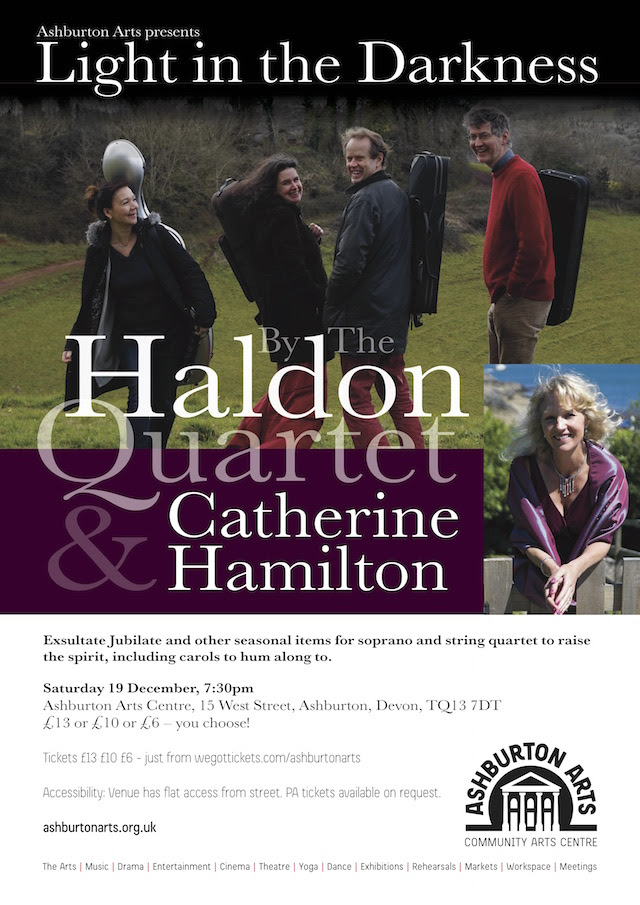 The Haldon String Quartet with Catherine Hamilton – Light in the Darkness