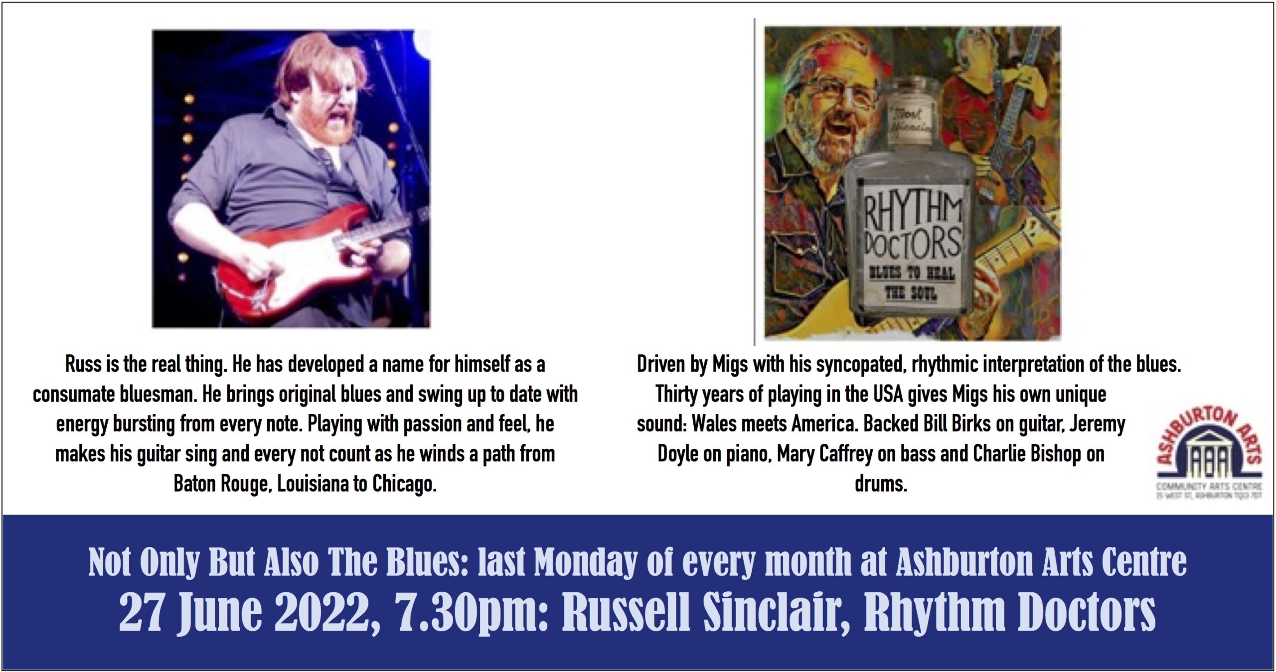 Not Only But Also The Blues: Russell Sinclair / Rhythm Doctors / Acoustic Jam Session