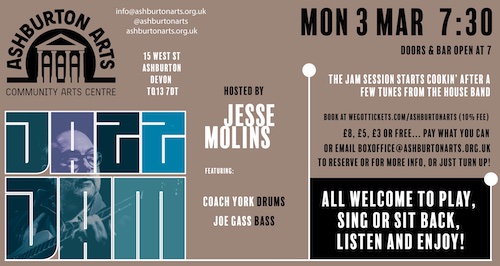 Jazz Jam Session (first Monday of each month)